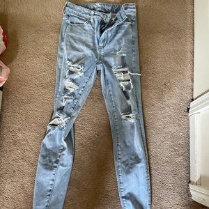 american eagle ripped jeans